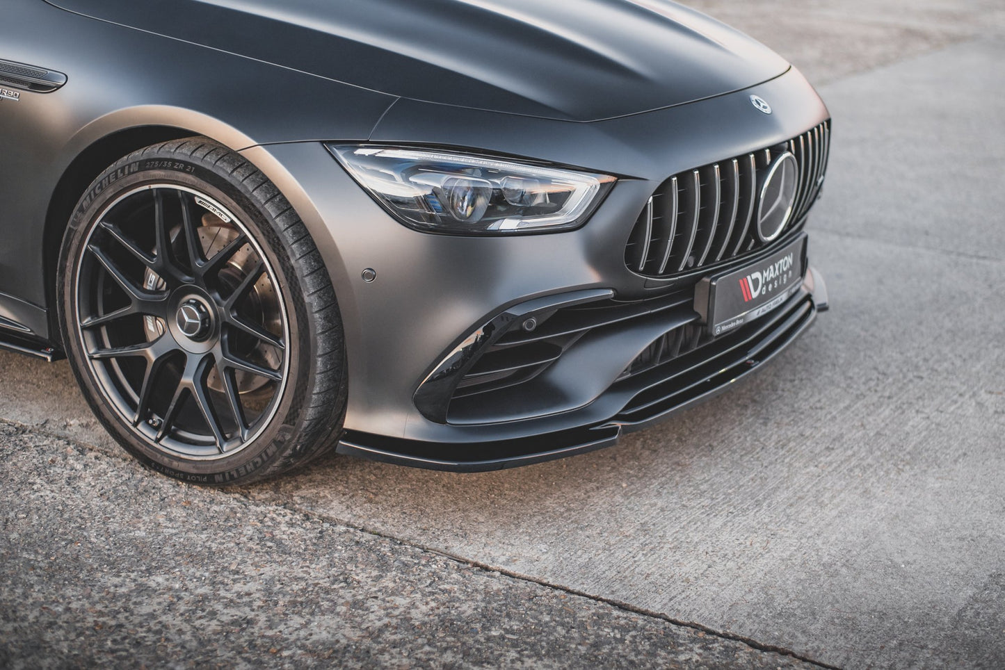 Front Ansatz V.1 für Mercedes-AMG GT 53 4-Door Coupe Carbon Look
