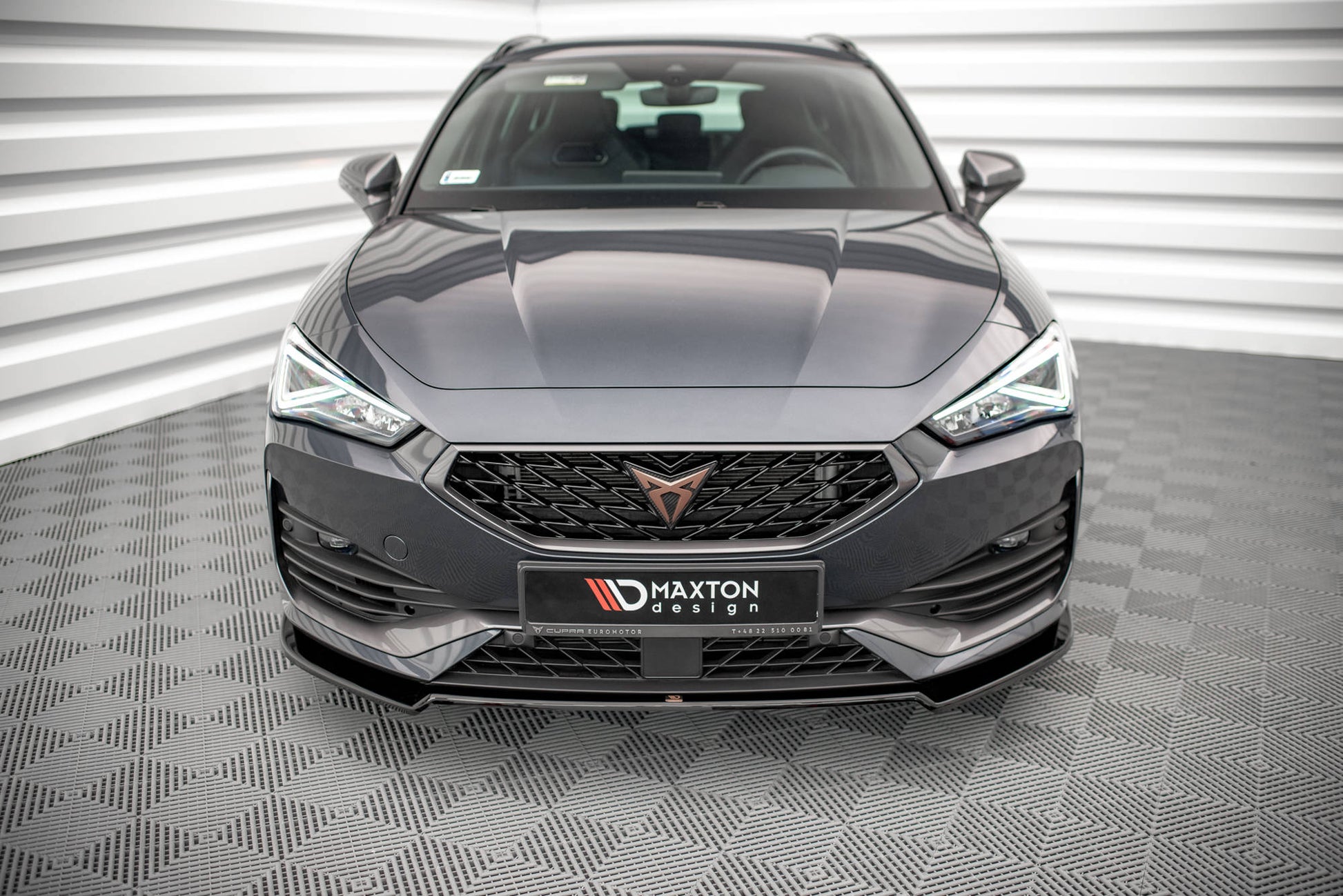 Front Ansatz V.2 für Cupra Leon schwarz Hochglanz