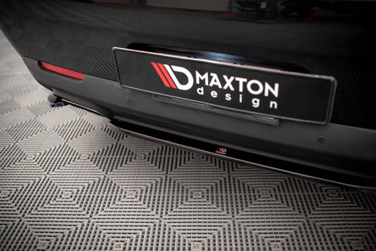 Mittlerer Diffusor Heck Ansatz für Dodge Challenger RT Mk3 Facelift schwarz matt