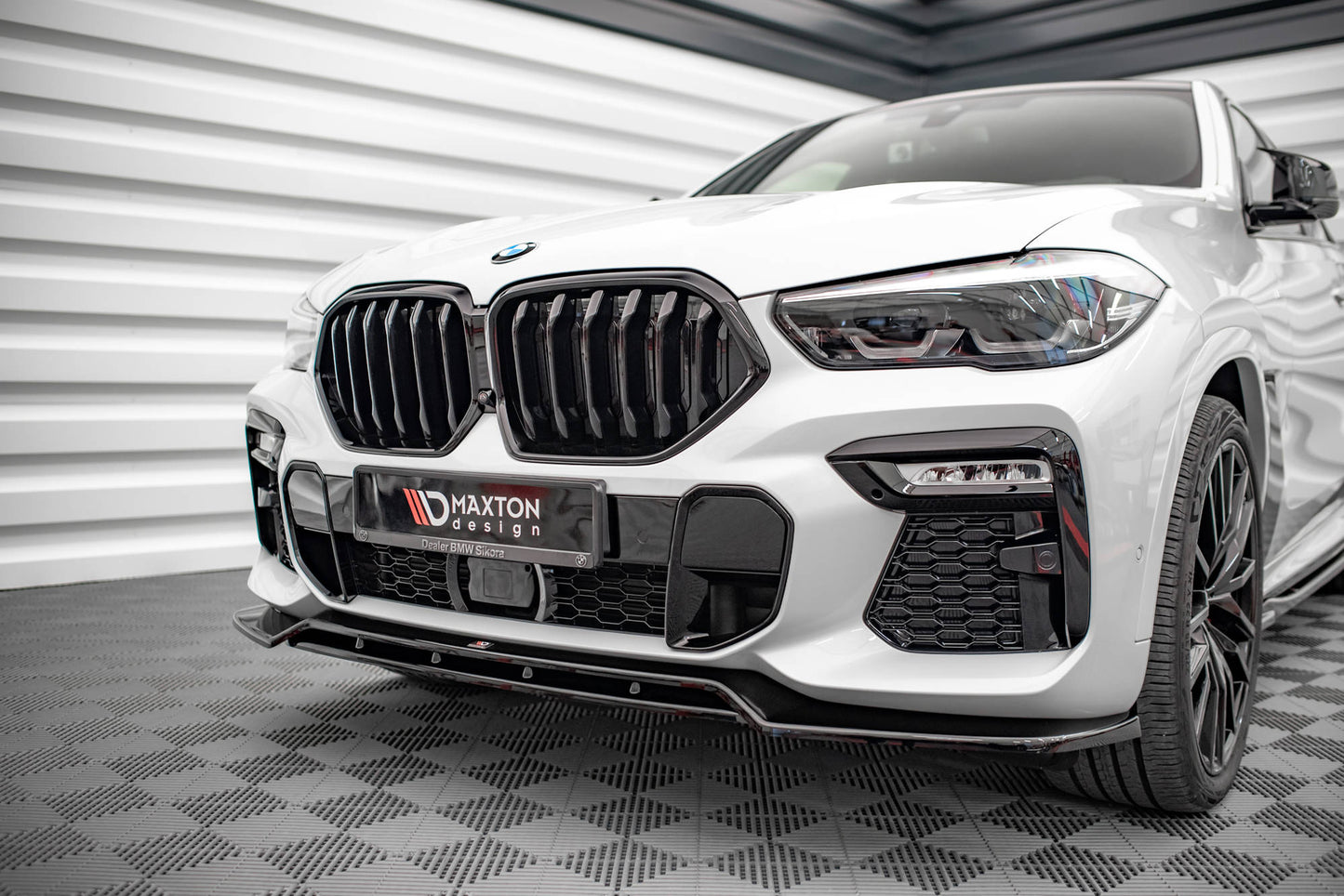 Front Ansatz V.2 für BMW X6 M-Paket G06 Carbon Look
