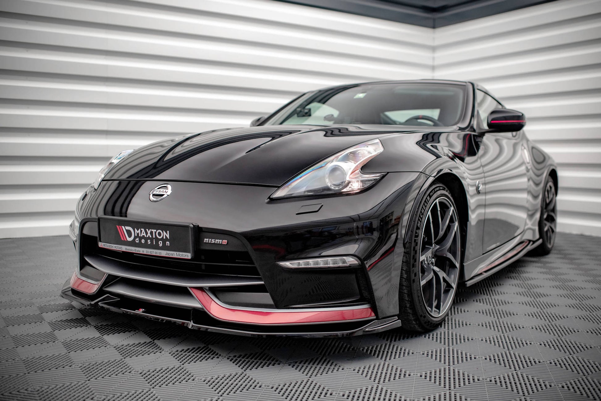 Front Ansatz V.2 für Nissan 370Z Nismo Facelift schwarz matt