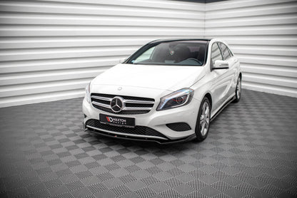 Front Ansatz V.2 für Mercedes-Benz A W176 schwarz Hochglanz