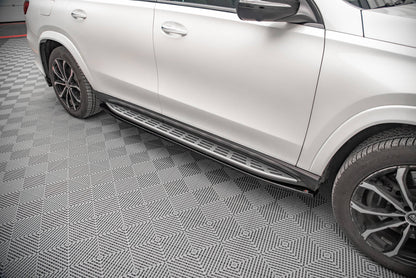 Seitenschweller Ansatz für Mercedes-Benz GLS AMG-Line X167 schwarz matt