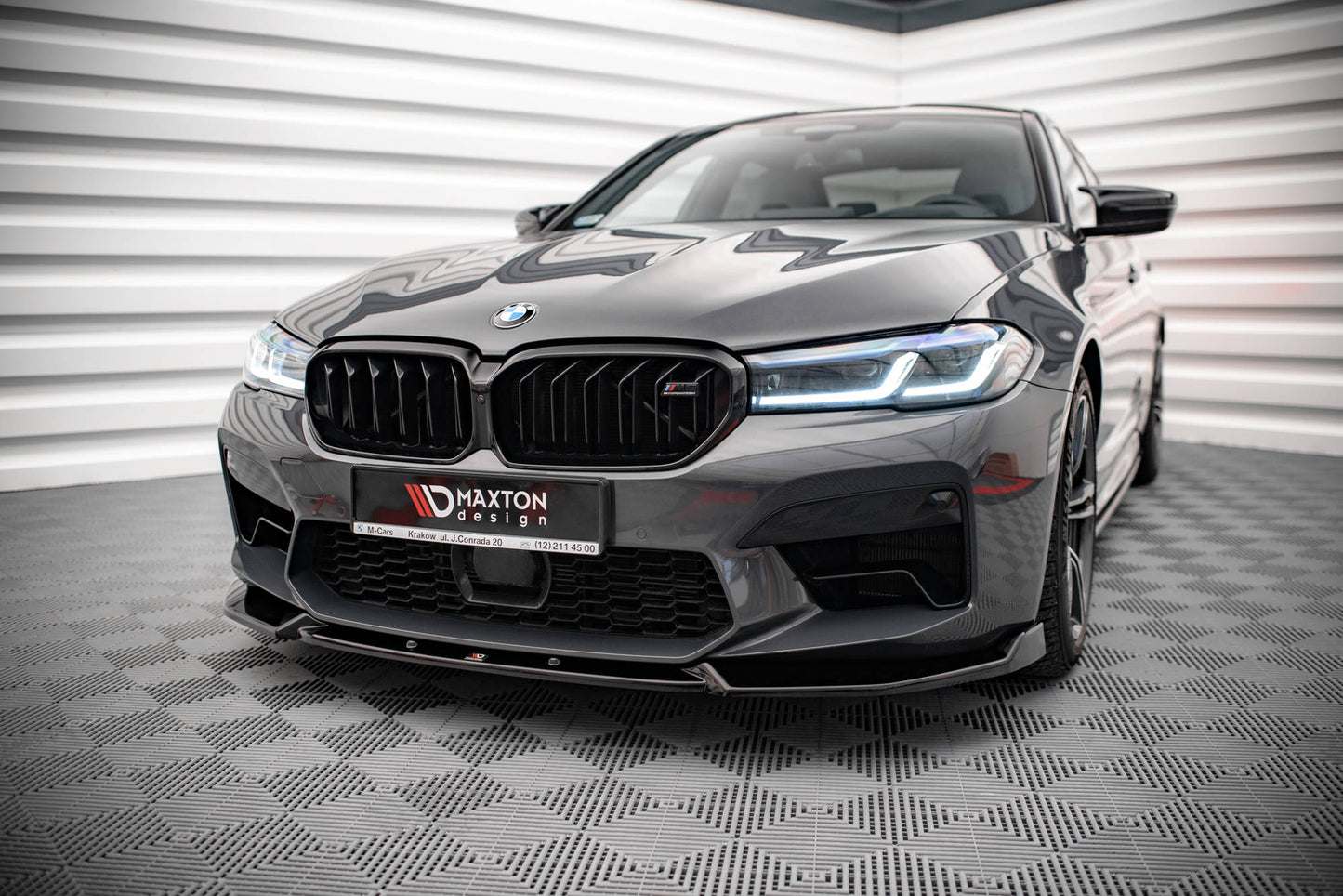 Front Ansatz V.1 für BMW M5 F90 Facelift schwarz matt