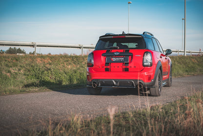 Mittlerer Diffusor Heck Ansatz für Mini Countryman Mk2 F60 JCW Carbon Look