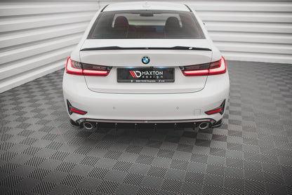Heck Ansatz Flaps Diffusor für BMW 3er G20 / G21 schwarz matt
