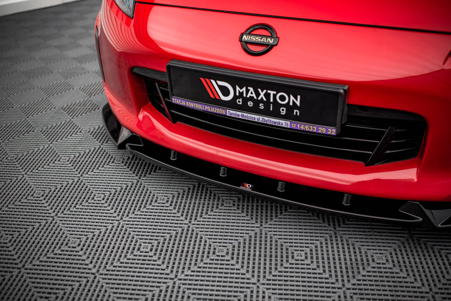 Front Ansatz V.3 für Nissan 370Z Facelift schwarz matt