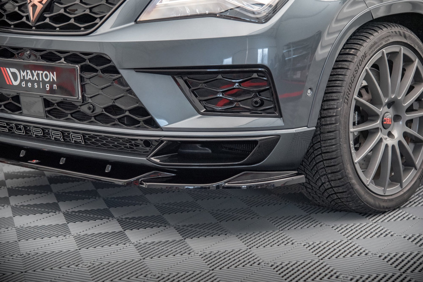 Front Ansatz V.2 für Cupra Ateca schwarz Hochglanz