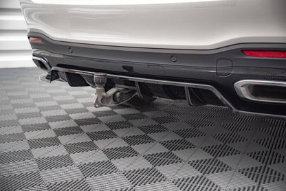 Mittlerer Diffusor Heck Ansatz DTM Look für Mercedes-Benz GLS AMG-Line X167 schwarz Hochglanz