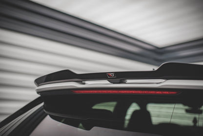 Spoiler CAP V.2 für Audi RS3 / S3 / A3 S-Line Sportback 8Y schwarz Hochglanz