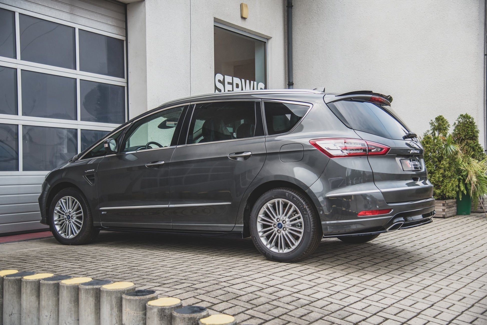 Spoiler CAP für Ford S-Max Mk2 Facelift schwarz matt