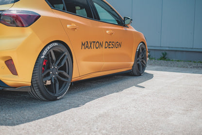Seitenschweller Ansatz für V.5 Ford Focus ST / ST-Line Mk4 Carbon Look
