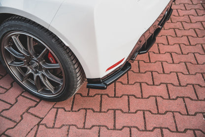 Heck Ansatz Flaps Diffusor V.1 für Toyota GR Yaris Mk4 Carbon Look