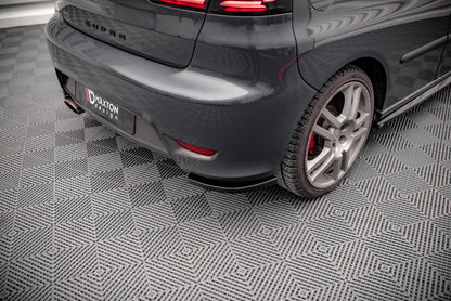Heck Ansatz Flaps Diffusor für Seat Ibiza Cupra Mk3 schwarz matt