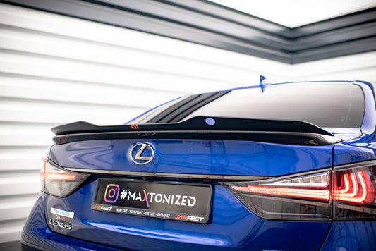 Spoiler CAP für Lexus GS F Mk4 Facelift schwarz Hochglanz