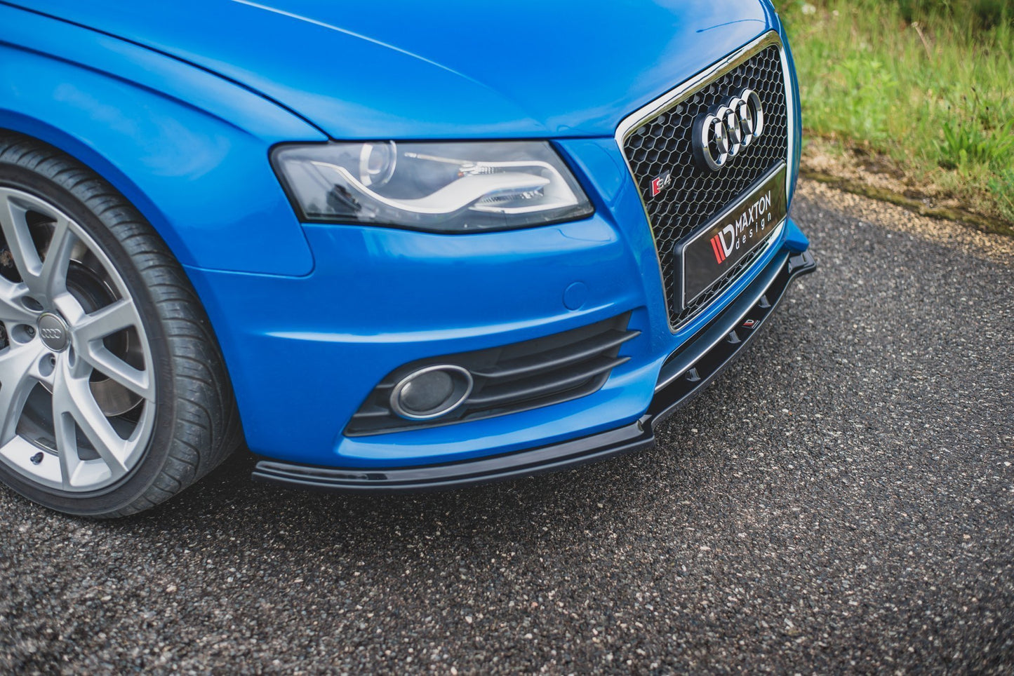 Front Ansatz für Audi S4 / A4 S-Line B8  schwarz Hochglanz