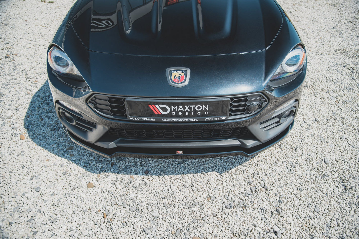 Front Ansatz für Fiat 124 Spider Abarth schwarz matt