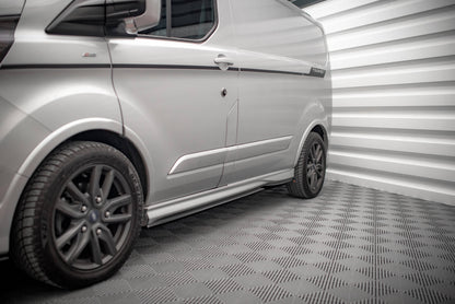 Seitenschweller Ansatz für Ford Transit Custom ST-Line Mk1 Facelift Carbon Look
