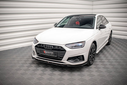 Front Ansatz V.2 für Audi A4 B9 Facelift schwarz matt