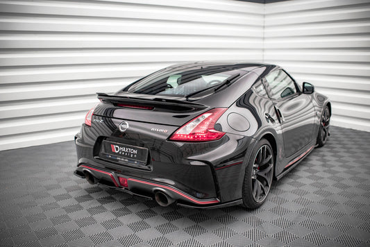 Mittlerer Diffusor Heck Ansatz für Nissan 370Z Nismo Facelift schwarz matt