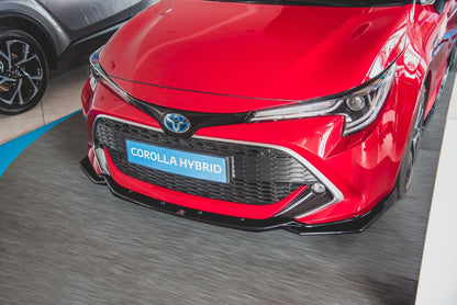 Front Ansatz V.2 für Toyota Corolla XII Touring Sports/ Hatchback schwarz Hochglanz