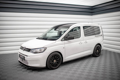 Seitenschweller Ansatz für Volkswagen Caddy Mk5 schwarz Hochglanz