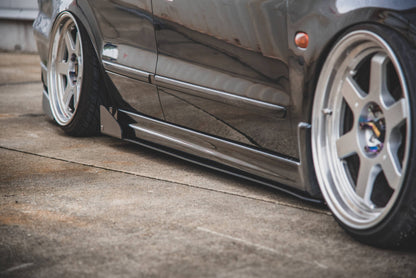 Sport Seitenschweller Ansatz für Mitsubishi Galant Avance Mk8