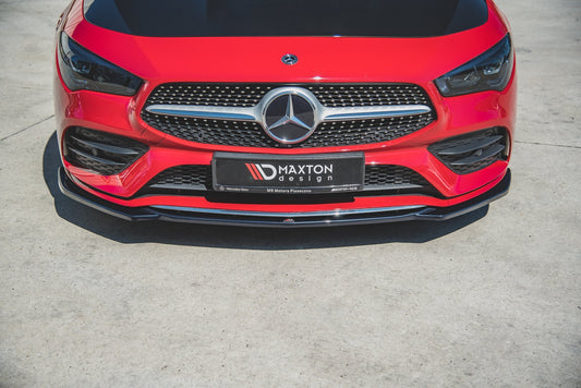 Front Ansatz V.1 für Mercedes-Benz CLA A35 AMG / AMG-Line C118 schwarz matt