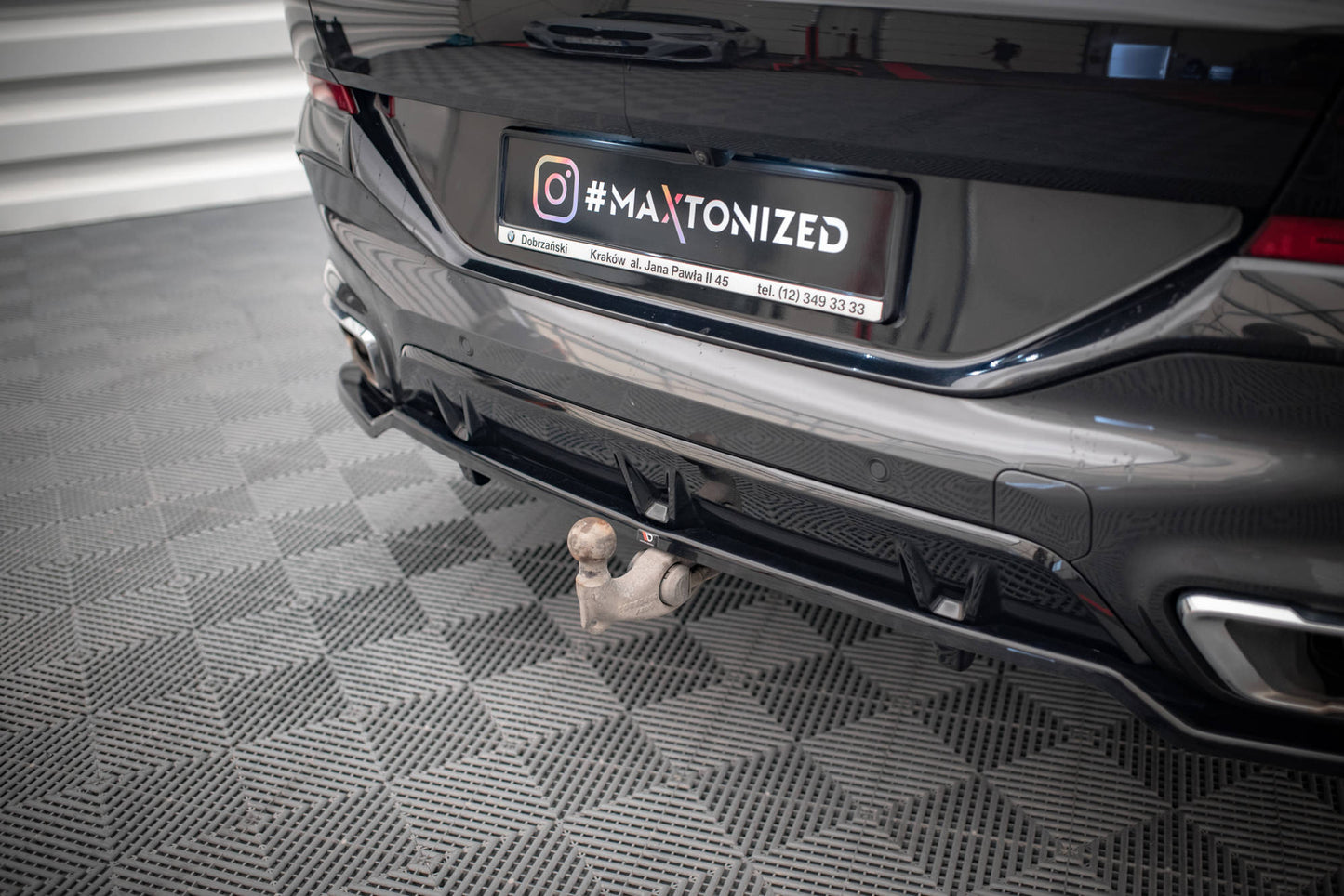 Mittlerer Diffusor Heck Ansatz DTM Look für V.3 BMW X6 M-Paket G06 Carbon Look