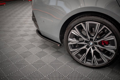 Heck Ansatz Flaps Diffusor V.1 für BMW 4er Gran Coupe M-Paket G26 schwarz Hochglanz