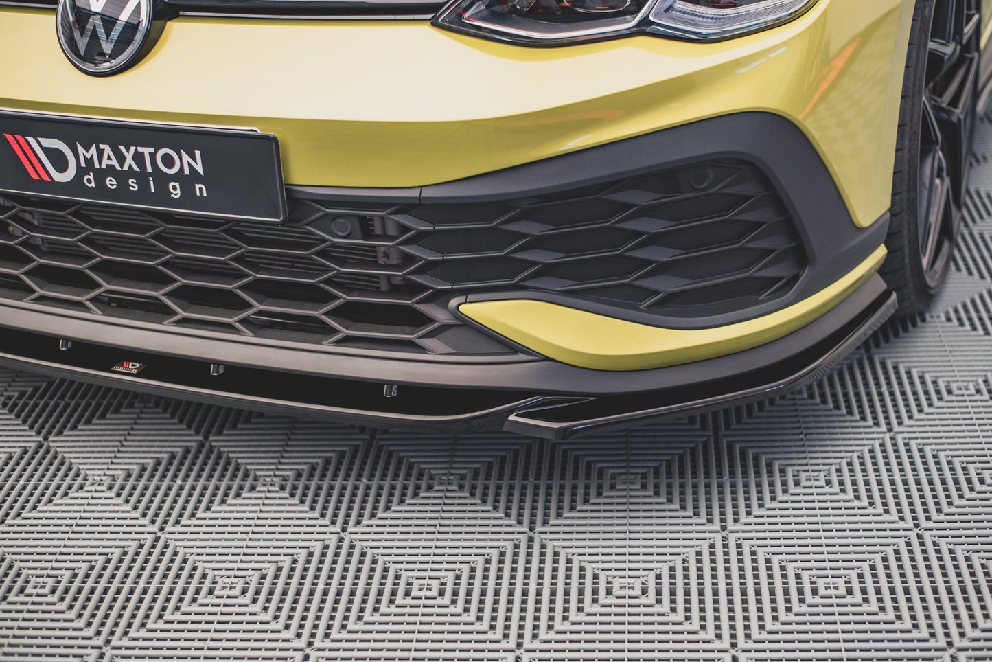 Front Ansatz V.2 für Volkswagen Golf 8 GTI Clubsport schwarz matt