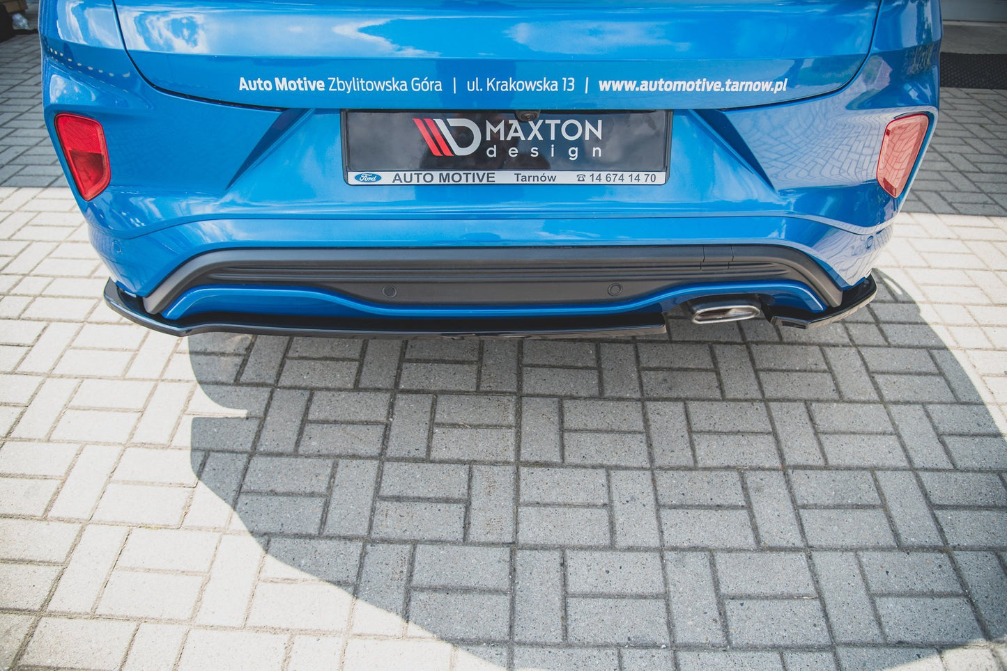 Heck Ansatz Flaps Diffusor für Ford Puma ST-Line Carbon Look