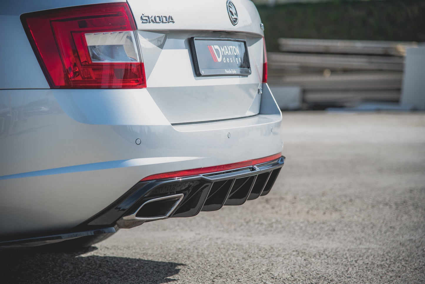 Diffusor Heck Ansatz V.2 für Skoda Octavia RS Mk3 / Mk3 FL Hatchback / Kombi