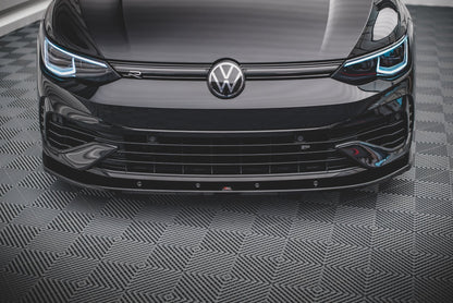 Front Ansatz V.1 für Volkswagen Golf R Mk8 schwarz matt