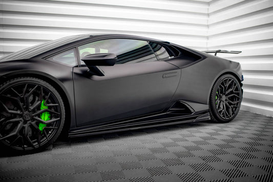 Seitenschweller Ansatz für Lamborghini Huracan EVO Carbon Look
