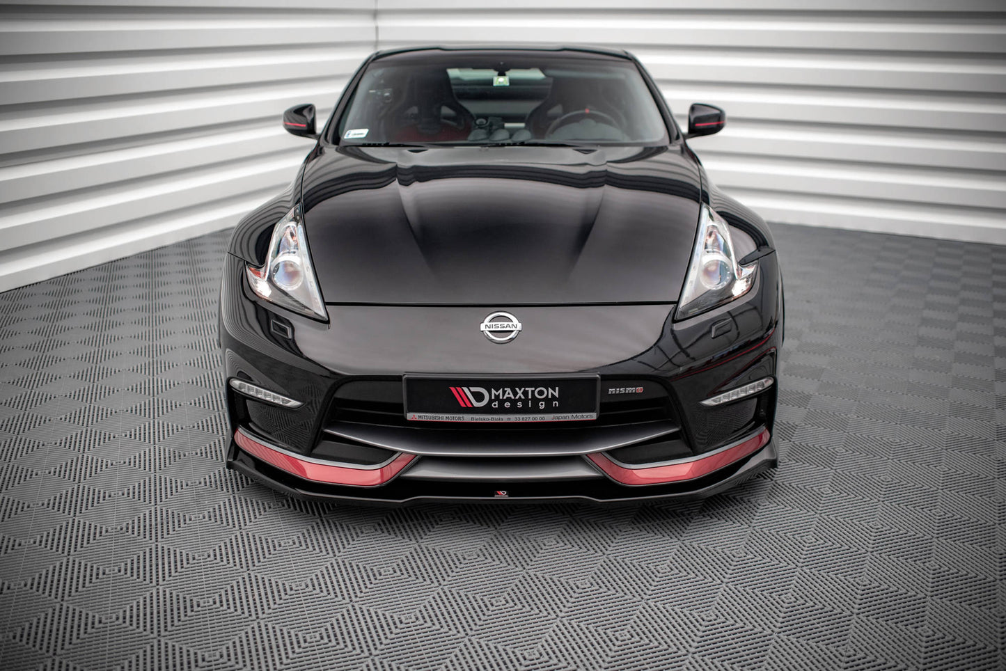 Front Ansatz V.1 für Nissan 370Z Nismo Facelift schwarz matt