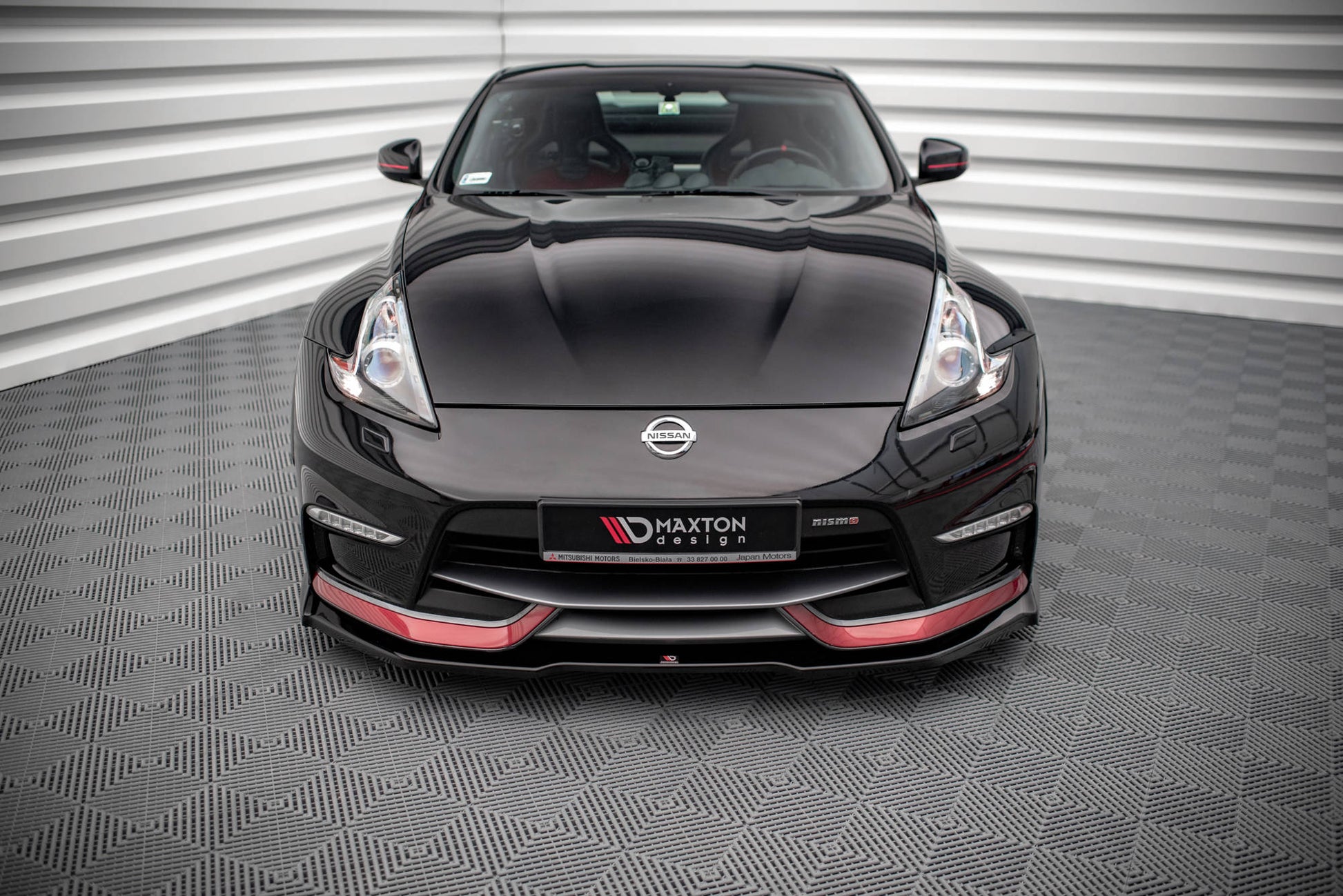Front Ansatz V.1 für Nissan 370Z Nismo Facelift schwarz matt
