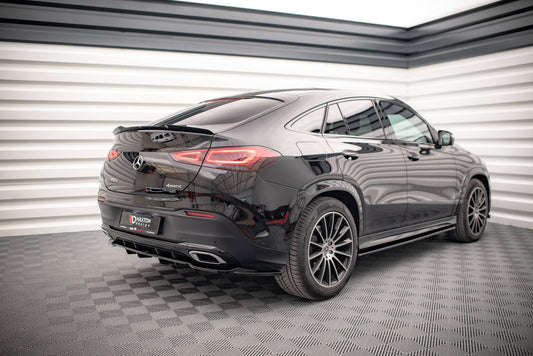 Mittlerer Diffusor Heck Ansatz DTM Look für Mercedes-Benz GLE Coupe AMG-Line C167 schwarz Hochglanz
