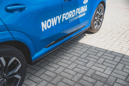 Seitenschweller Ansatz für Ford Puma ST-Line schwarz Hochglanz