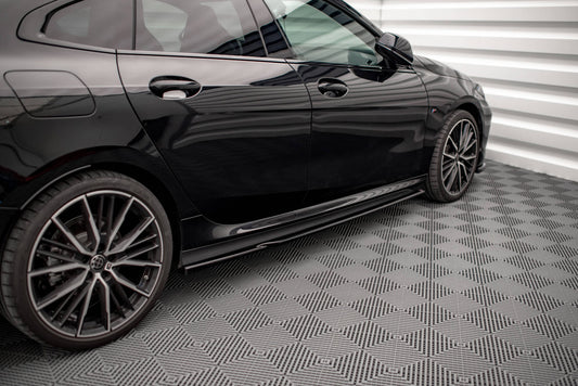 Seitenschweller Ansatz für V.1 für BMW 2 Gran Coupe M-Paket / M235i F44 schwarz matt