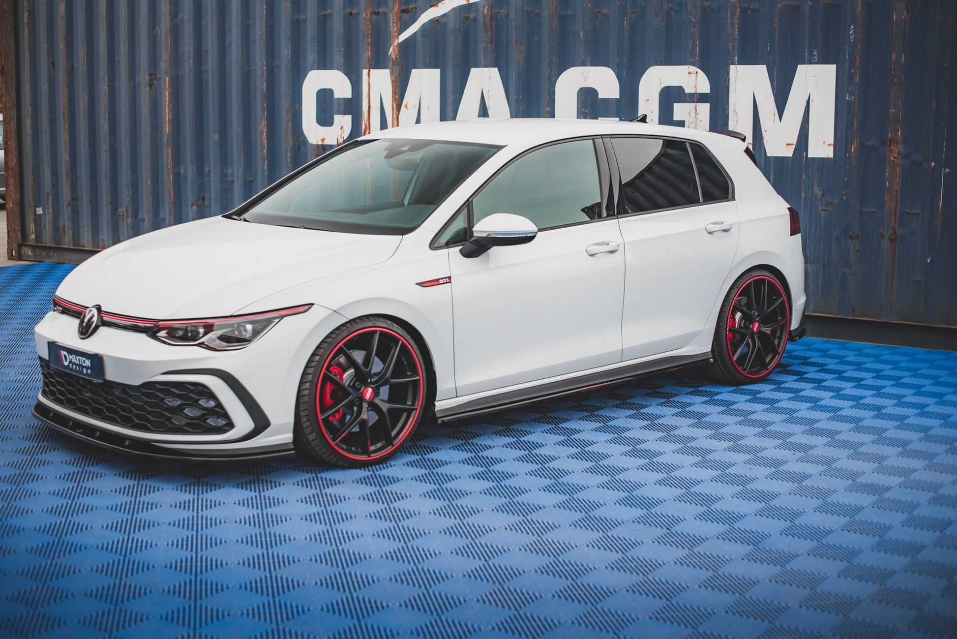 Seitenschweller Ansatz für Volkswagen Golf 8 GTI Carbon Look