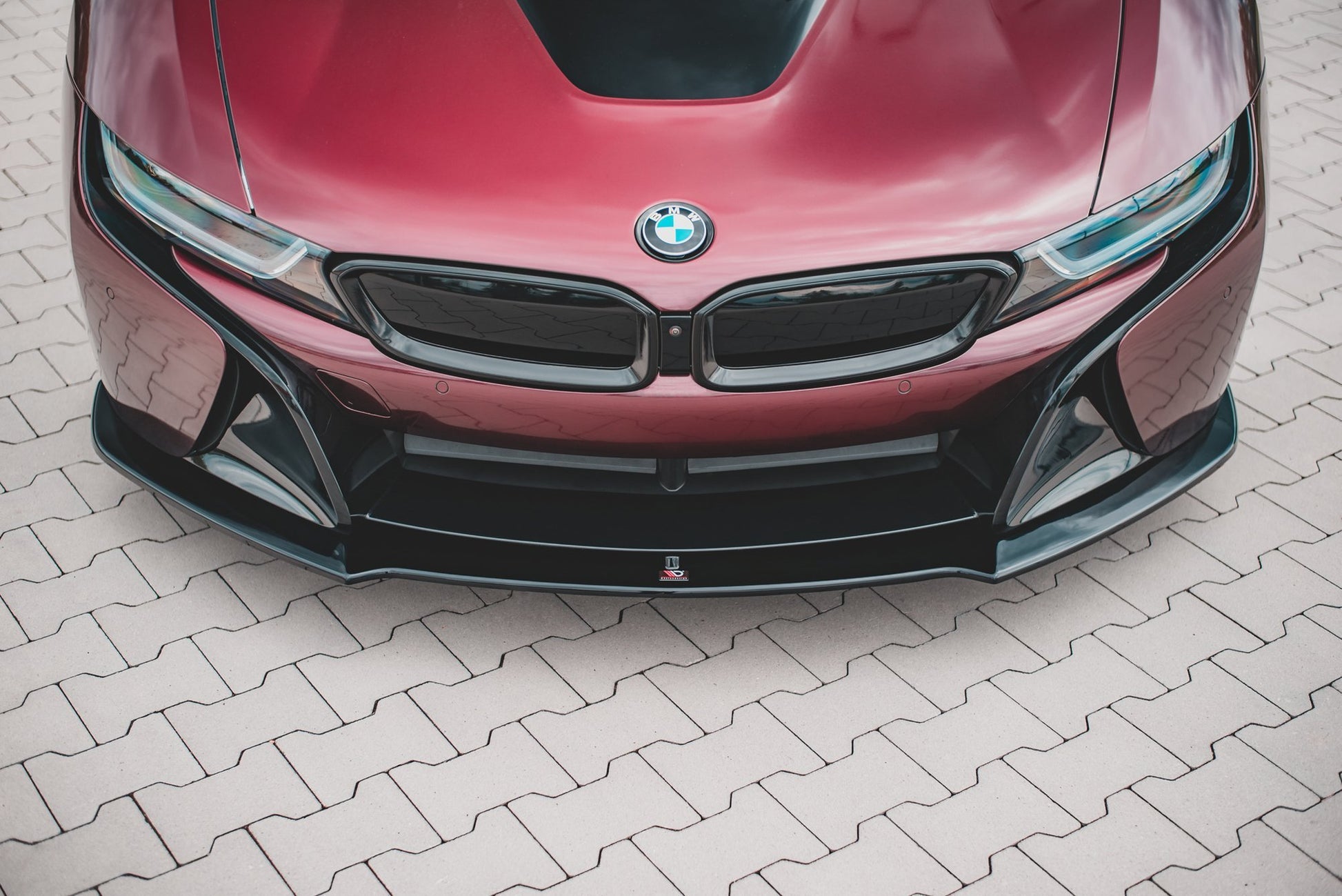 Front Ansatz für BMW i8 schwarz matt