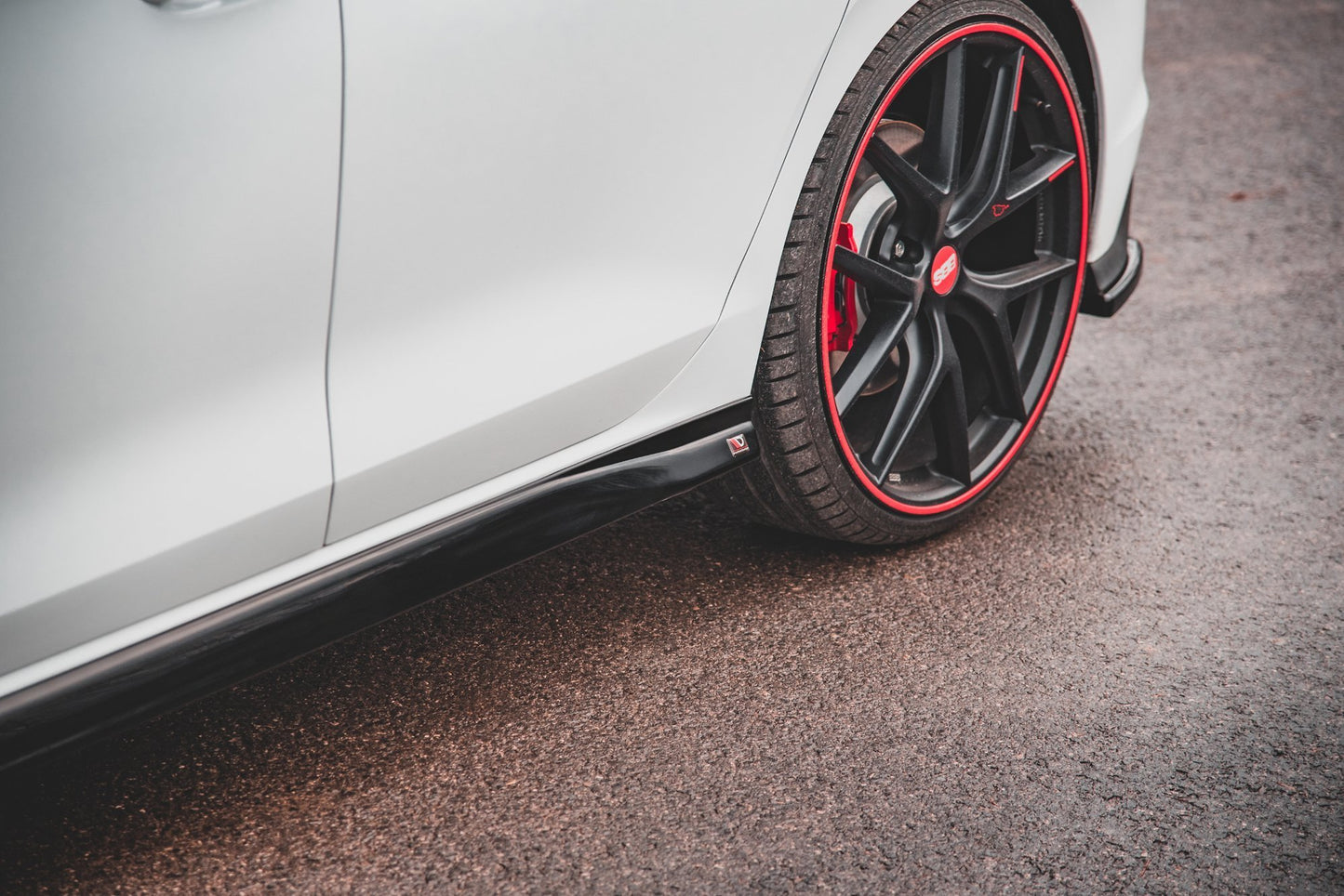 Seitenschweller Ansatz für V.3 für Volkswagen Golf 8 GTI schwarz matt