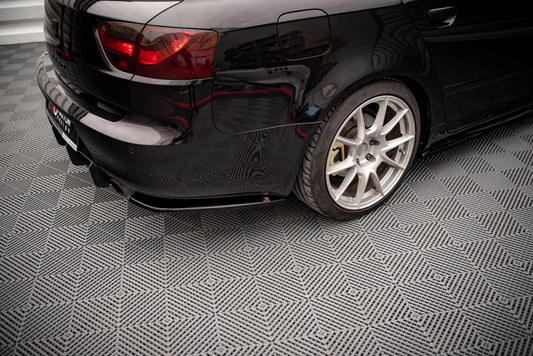 Heck Ansatz Flaps Diffusor für Seat Exeo schwarz matt