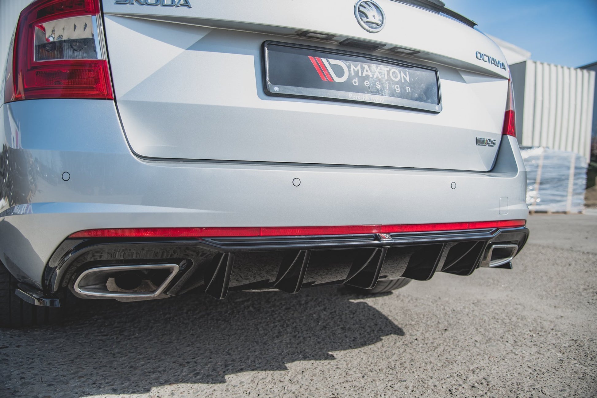 Diffusor Heck Ansatz V.2 für Skoda Octavia RS Mk3 / Mk3 FL Hatchback / Kombi