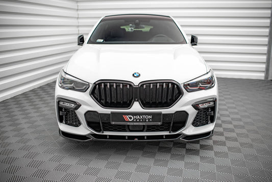 Front Ansatz V.1 für BMW X6 M-Paket G06 schwarz matt