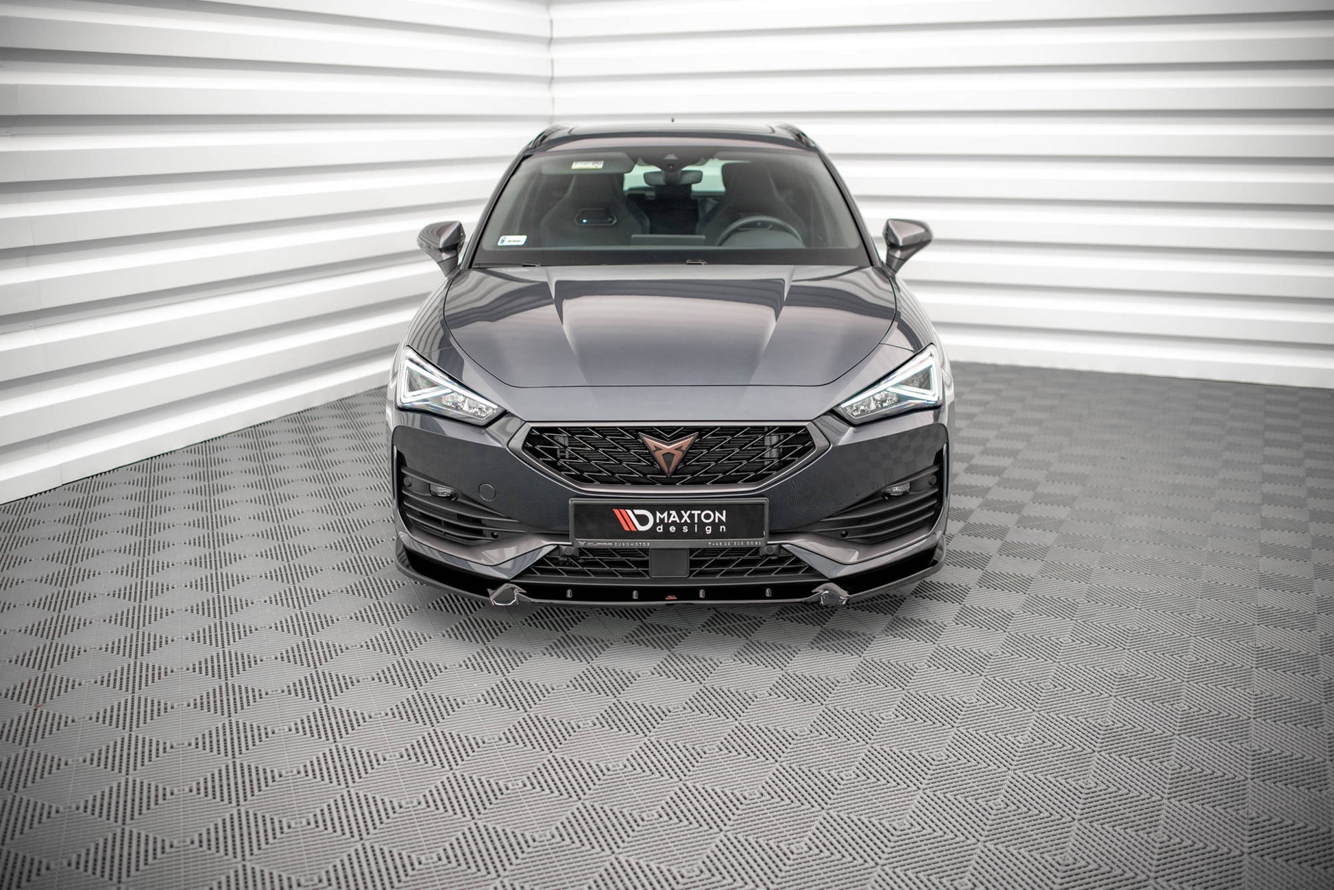 Front Ansatz V.1 für Cupra Leon schwarz matt