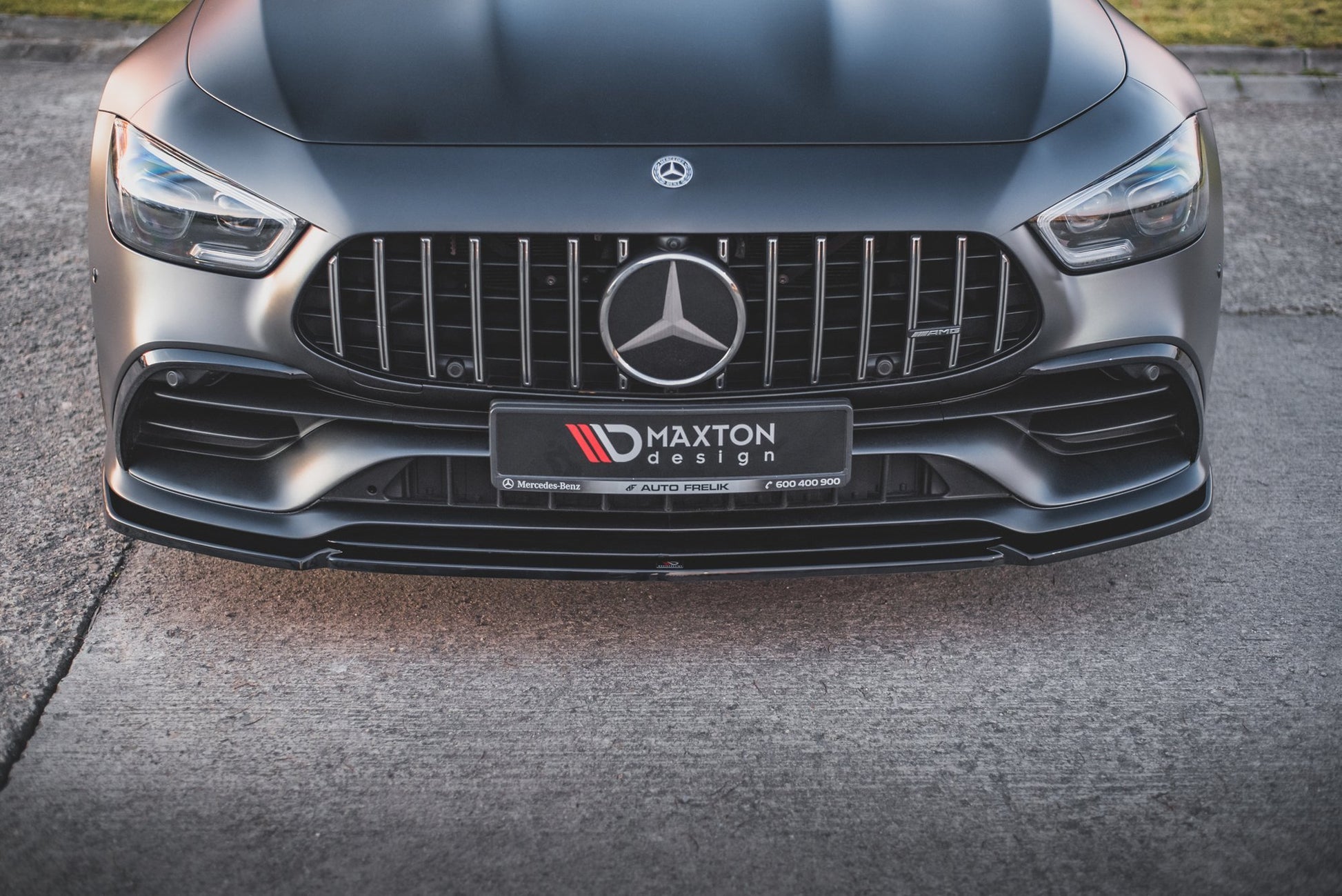 Front Ansatz V.2 für Mercedes-AMG GT 53 4-Door Coupe schwarz matt