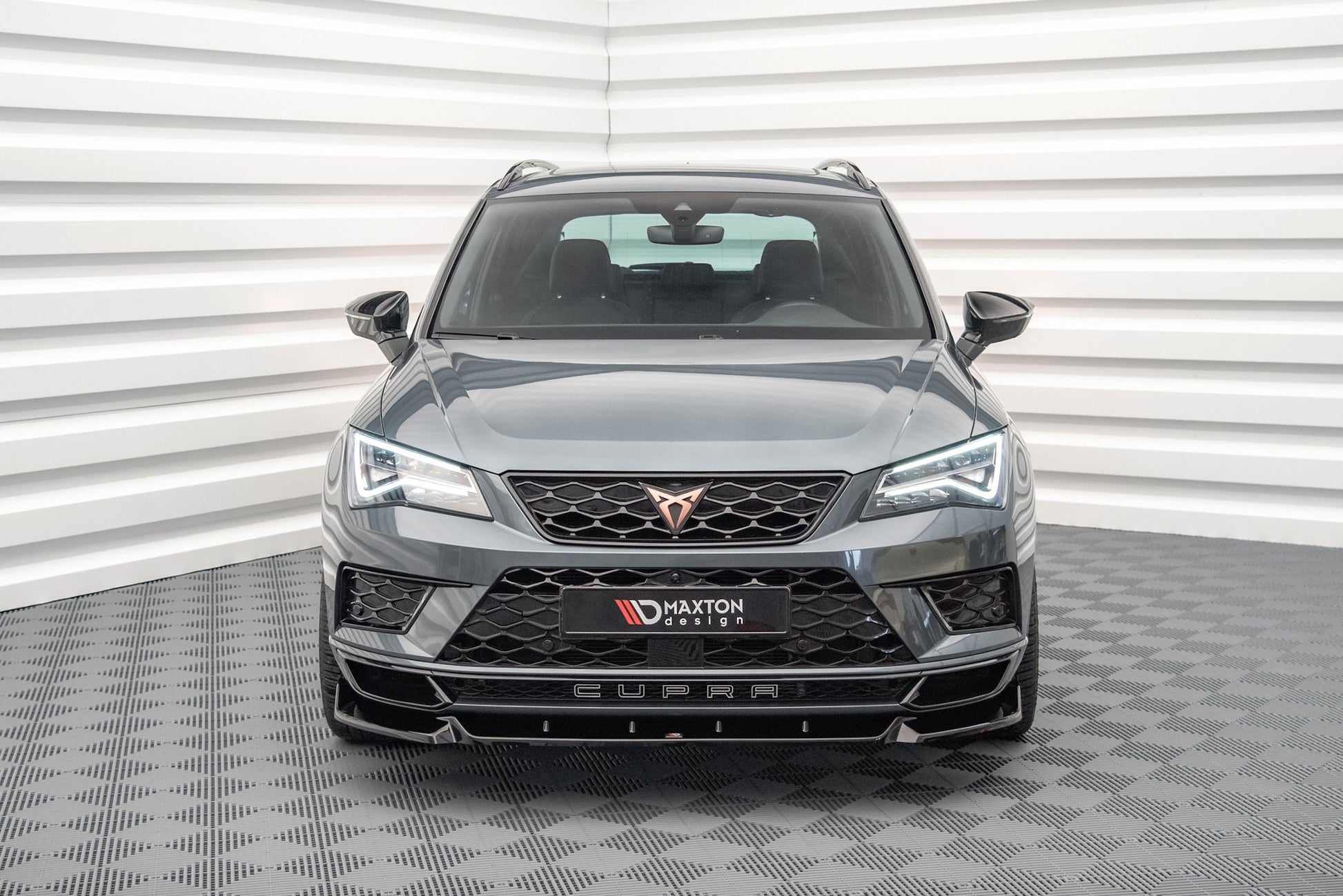 Front Ansatz V.1 für Cupra Ateca schwarz Hochglanz