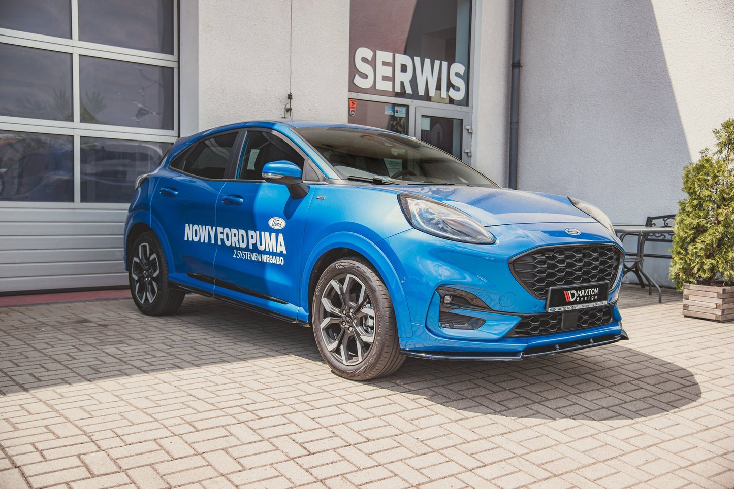 Front Ansatz für Ford Puma ST-Line schwarz Hochglanz